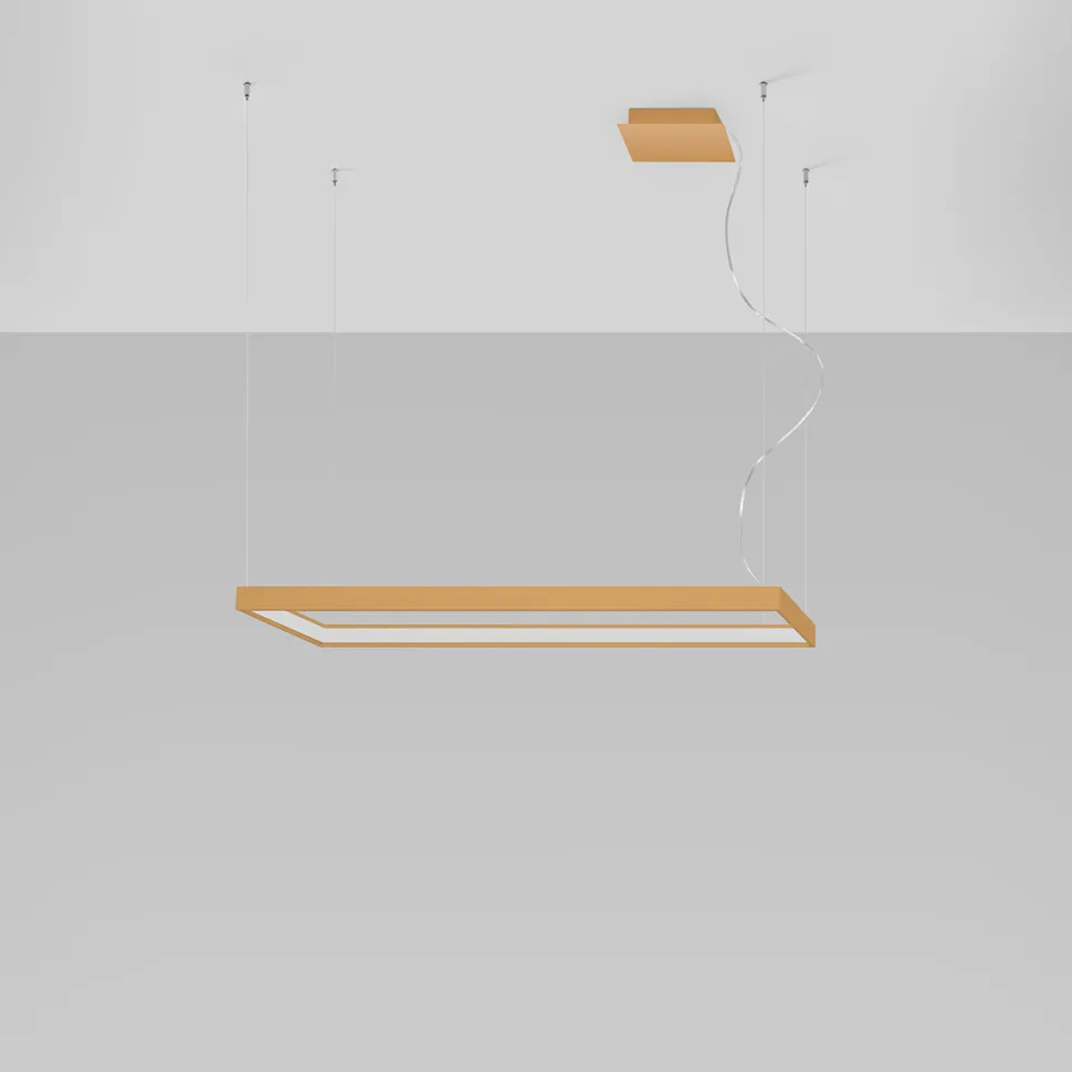 Żyrandol TUULA M złoty LED 3000K