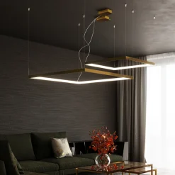 Żyrandol TUULA M złoty LED 3000K