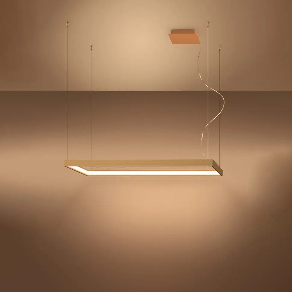 Żyrandol TUULA M złoty LED 3000K