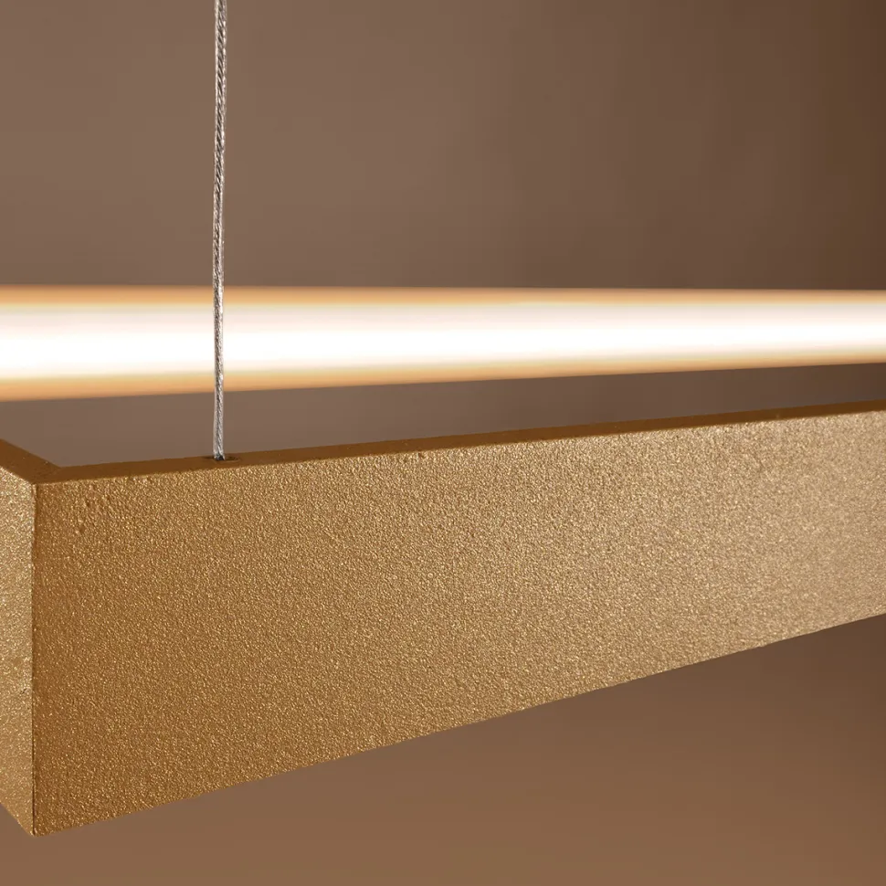 Żyrandol TUULA M złoty LED 3000K