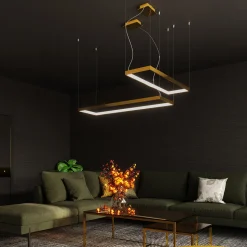 Żyrandol TUULA M złoty LED 4000K