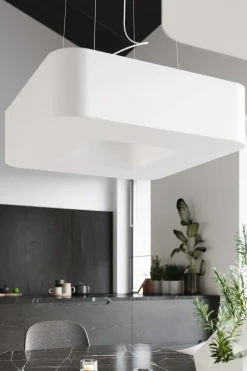 Żyrandol URANO 80 biały