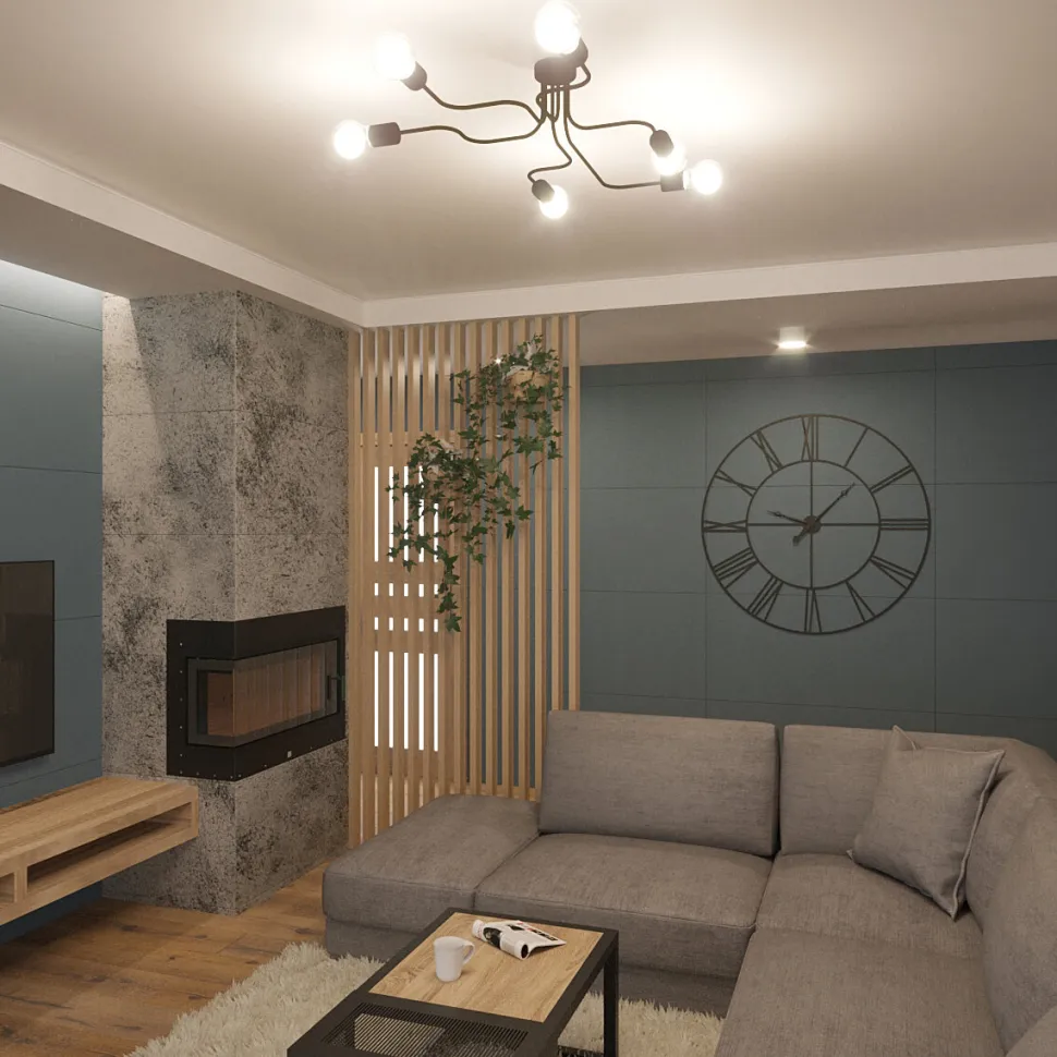 Żyrandol VECTOR 6 biały