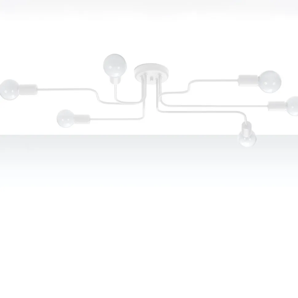 Żyrandol VECTOR 6 biały