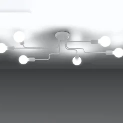 Żyrandol VECTOR 6 biały