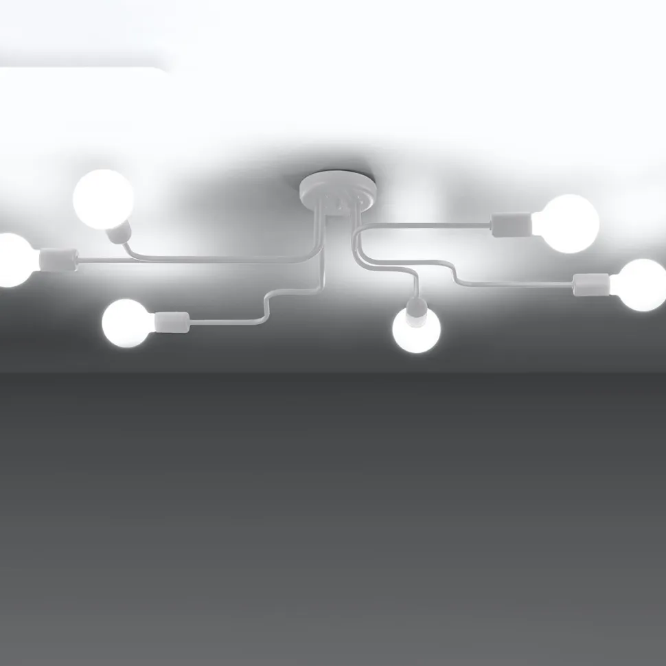 Żyrandol VECTOR 6 biały