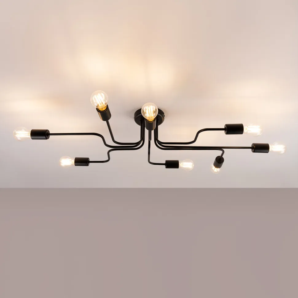 Żyrandol VECTOR 8 czarny