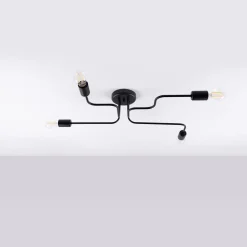 Żyrandol VECTOR 4 czarny