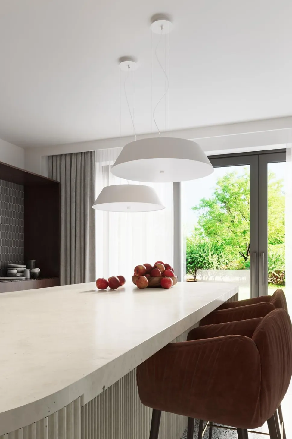 Żyrandol VEGA 60 biały