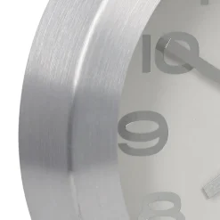 Zegar Ago chrom / biały