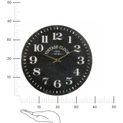 Zegar Alex 38cm vintage czarny