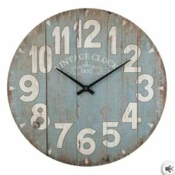 Zegar Alex 38cm vintage niebieski