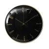 Zegar ścienny Luce czarny/złoty
