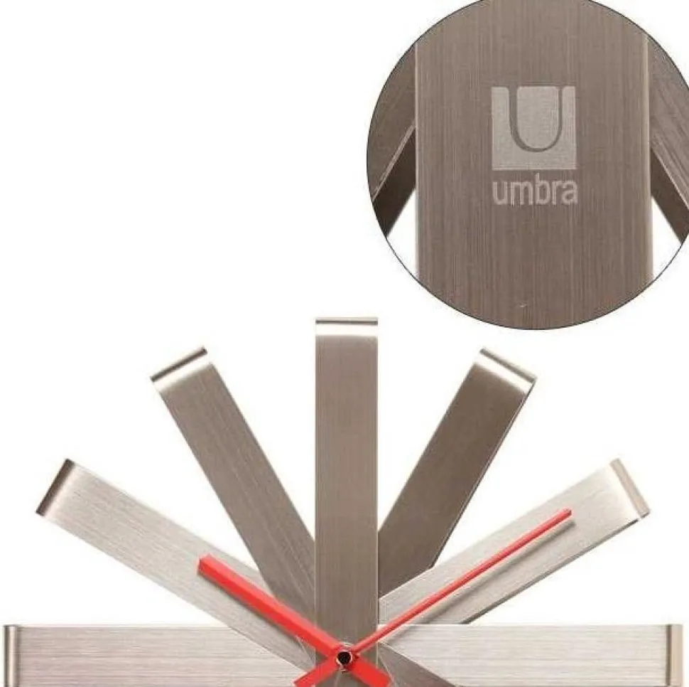 Zegar ścienny stalowy, RIBBON