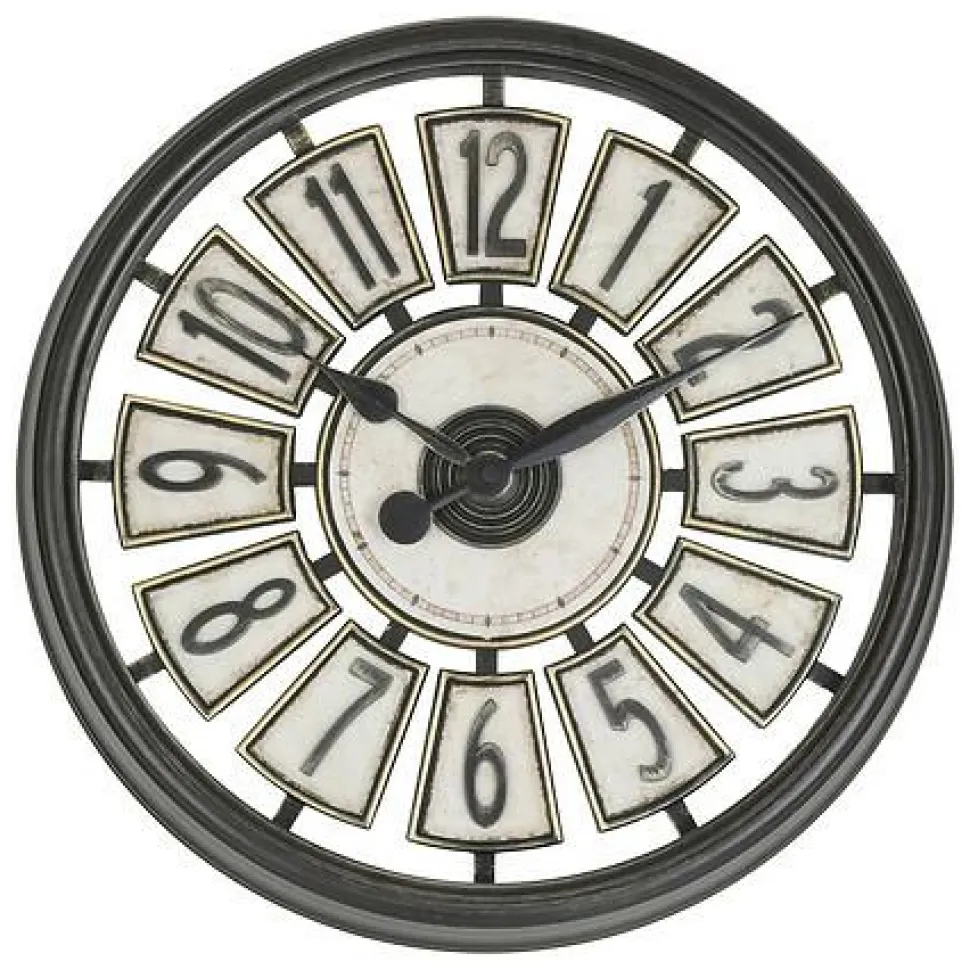 Zegar Davy 39 cm brązowy