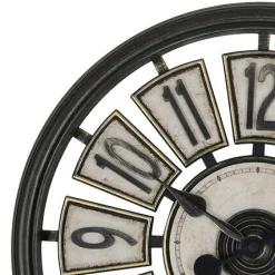 Zegar Davy 39 cm brązowy