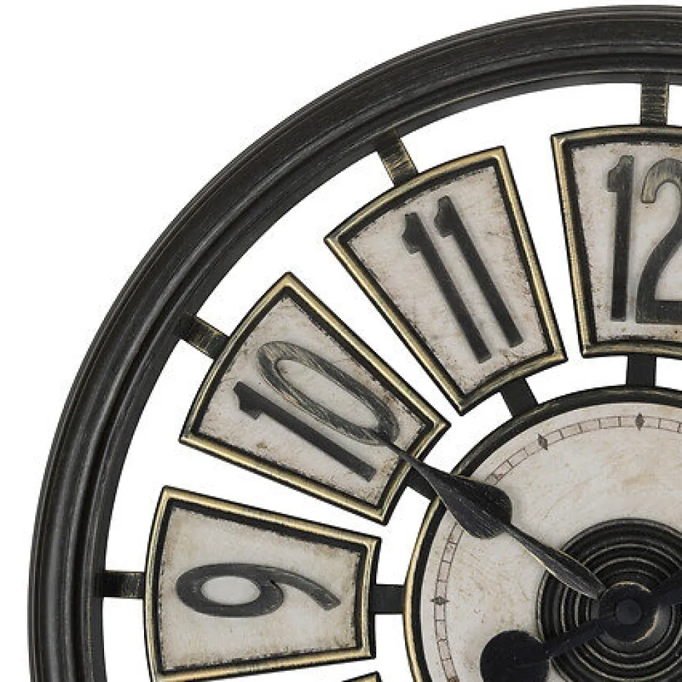 Zegar Davy 39 cm brązowy