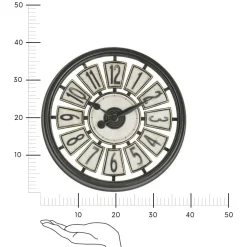 Zegar Davy 39 cm brązowy