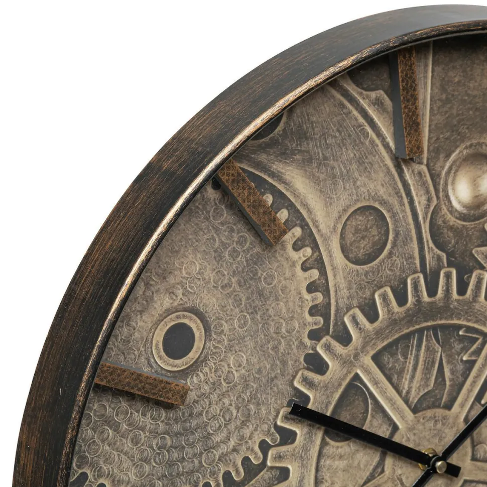 Zegar Deyan 50cm brązowy
