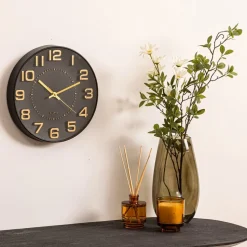 Zegar Doris 30 cm czarny