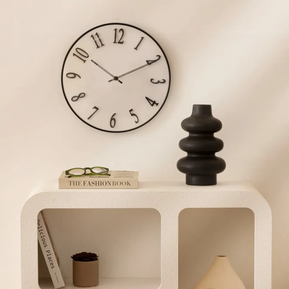 Zegar Edgar 35 cm biały