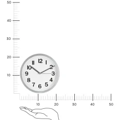 Zegar Loly 22cm srebrny