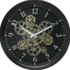 Zegar Meca 37cm czarny