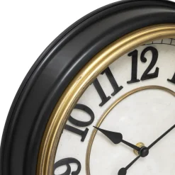 Zegar Nell śr. 29,2 cm czarny/złoty