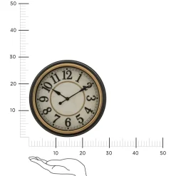 Zegar Nell śr. 29,2 cm czarny/złoty