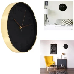 Zegar Rotin golden rose/ black