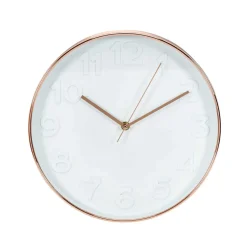 Zegar Rotin golden rose/ white