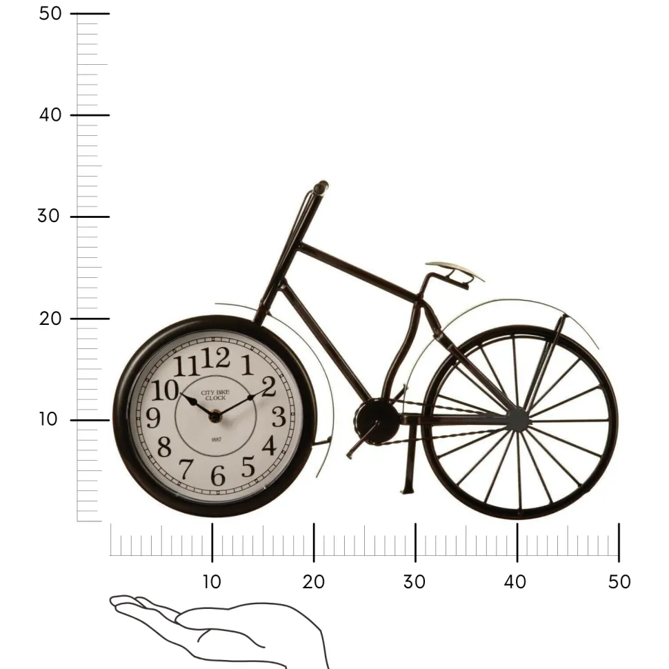 Zegar rower Dimitri 50x30cm czarny