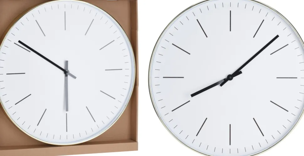 Zegar Slimer okrągły biały