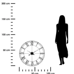 Zegar Tibor 88cm czarny
