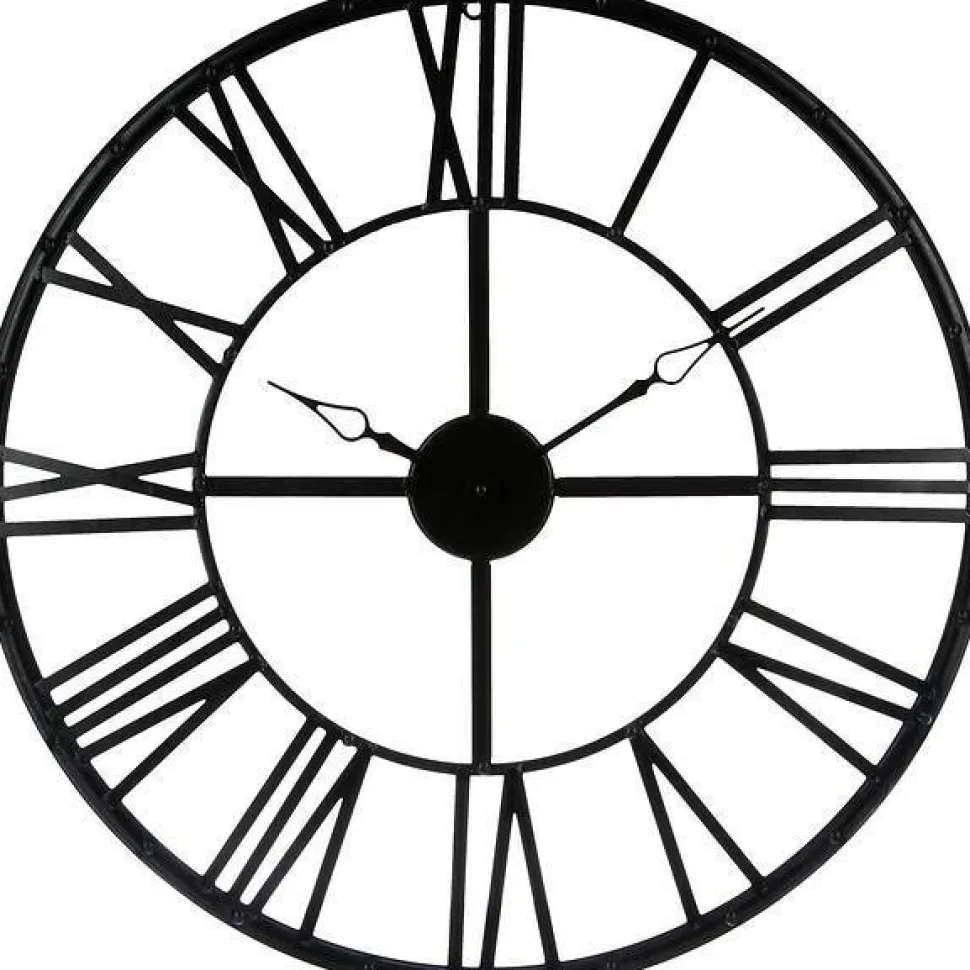Zegar Vintage okrągły czarny