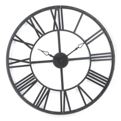 Zegar Vintage okrągły czarny