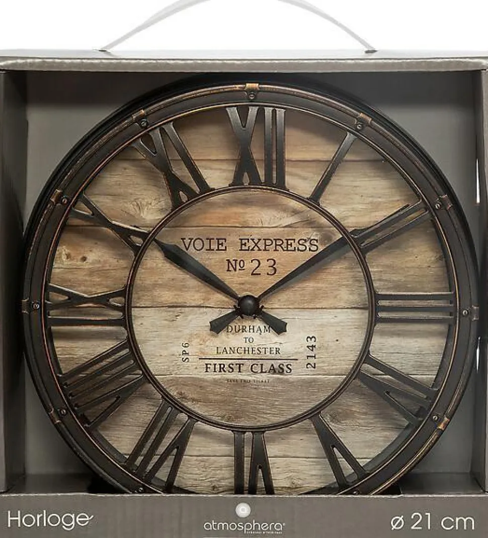 Zegar Vintage wood 21 cm