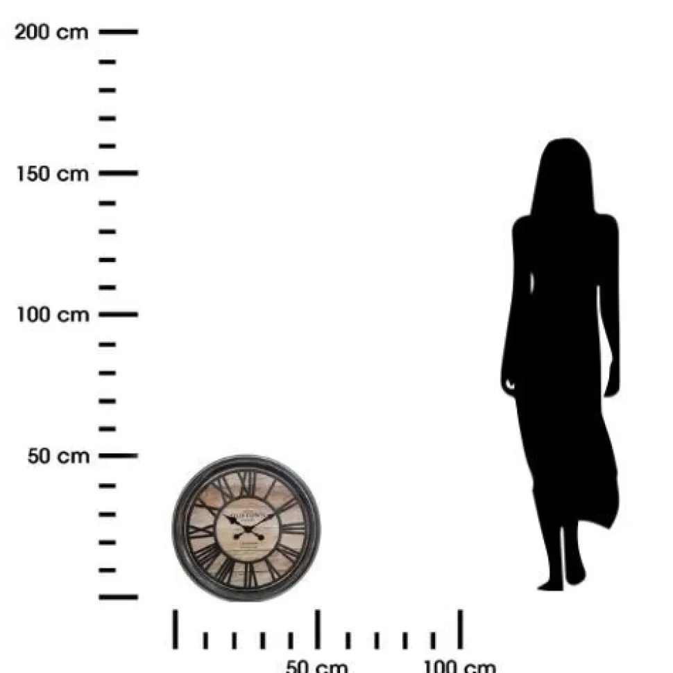 Zegar Vintage wood 50cm