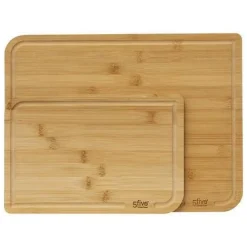 Zestaw 2 bambusowych desek do krojenia