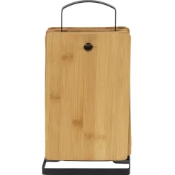 Zestaw 6 desek do krojenia bambusowych    na stojaku