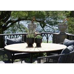 Zestaw 2 doniczek/ osłonek Fulda czarne