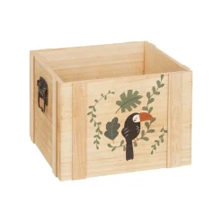 Zestaw 3 drewnianych pudełek Jungle