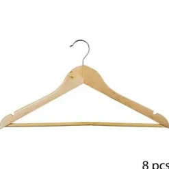 Zestaw 8 drewnianych wieszaków na  ubrania