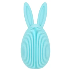 Zestaw 2 figurek wielkanocnych jajek      turkusowe i beżowe