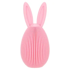 Zestaw 2 figurek wielkanocnych jajek      różowe i beżowe