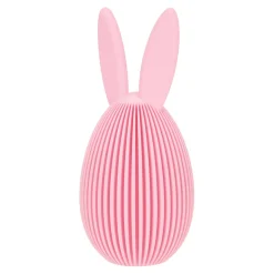 Zestaw 2 figurek wielkanocnych jajek      różowe i beżowe