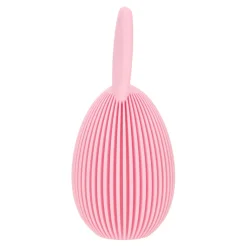 Zestaw 2 figurek wielkanocnych jajek      różowe i beżowe