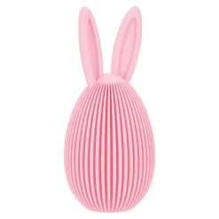 Zestaw 2 figurek wielkanocnych jajek      różowe i beżowe