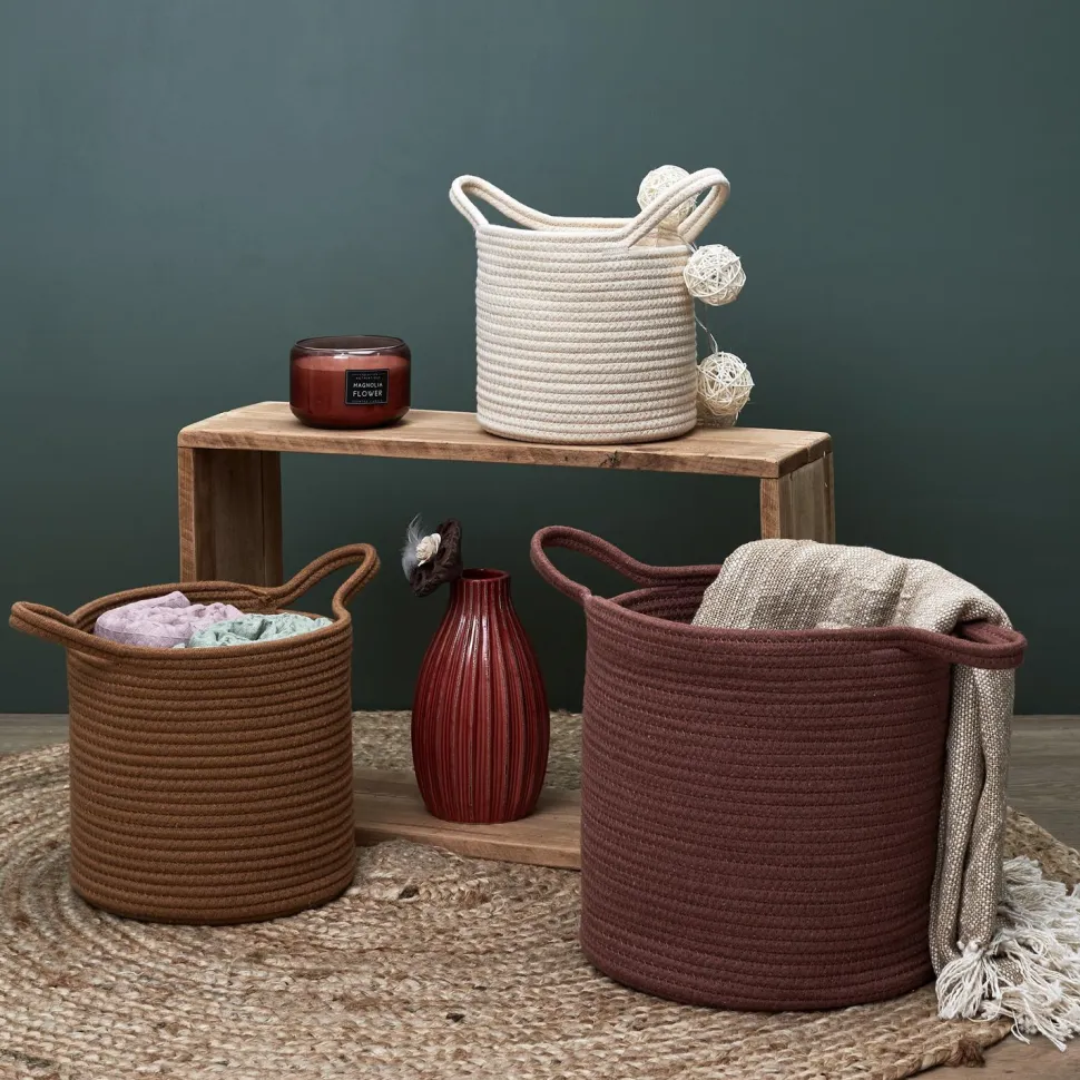 Zestaw 3 koszy Bali boho