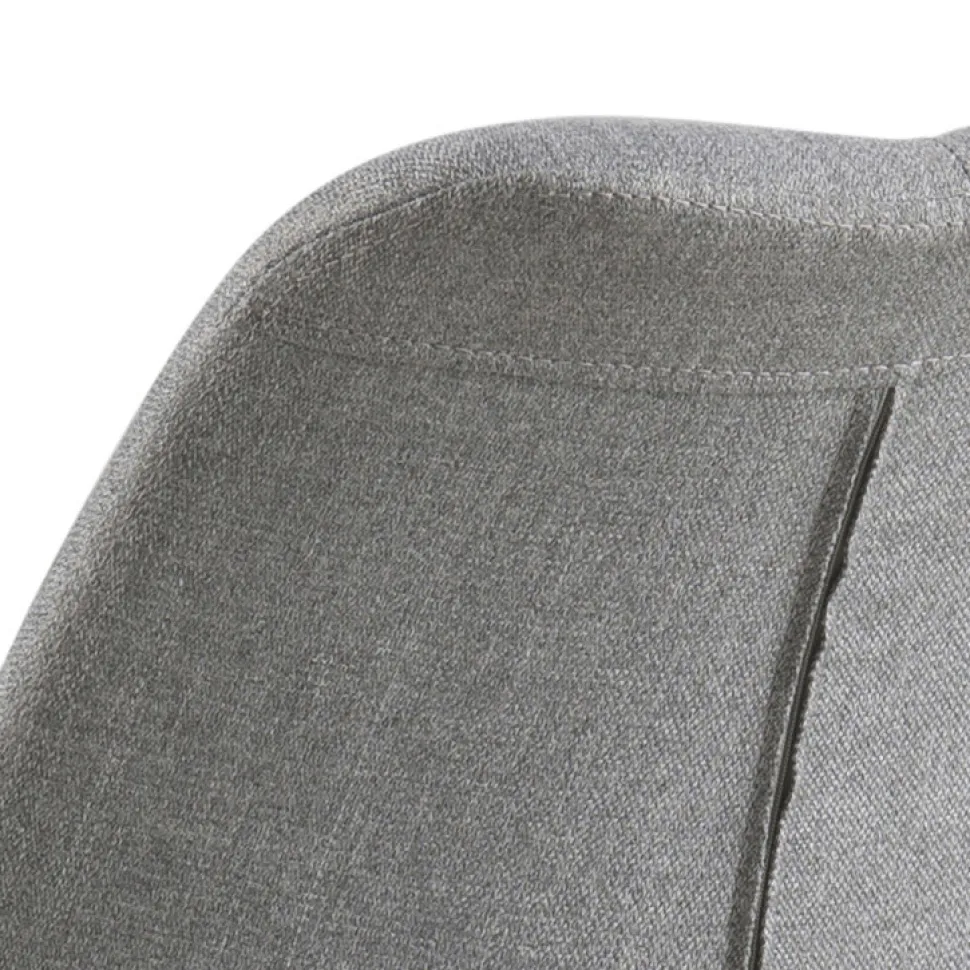 Zestaw 2 krzeseł Dima light grey tapicerowane